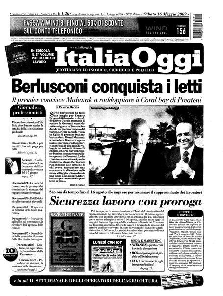 Italia oggi : quotidiano di economia finanza e politica